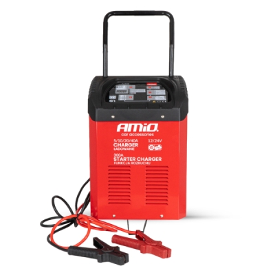 AMiO - Autonabíjačka s funkciou štartovania max. 40A 12/24V Štartovanie 300A