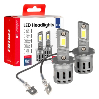 AMiO - LED žiarovky X5-series WINGER H3 6000K max 30W