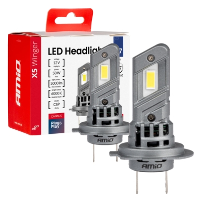 AMiO - LED žiarovky X5-series WINGER H7 H18 6000K max 40W