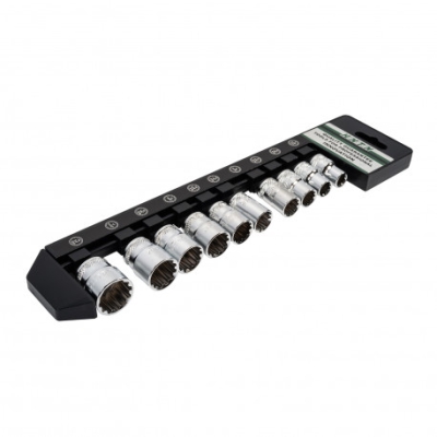 HONITON - Hlavica 3/8" sada 10 12hranných hlavíc