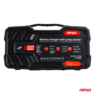 AMiO - Nabíjačka so štartovacou funkciou 12A 12/24V 75A