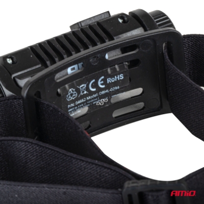 AMiO - Čelovka LED XPG+COB 1200mAh (BATT)