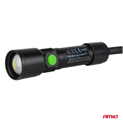 AMiO - LED kontrolná baterka 2xP50 1000mAh (BATT)