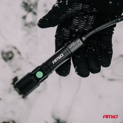 AMiO - LED kontrolná baterka 2xP50 1000mAh (BATT)
