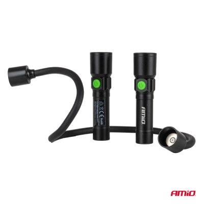 AMiO - LED kontrolná baterka 2xP50 1000mAh (BATT)