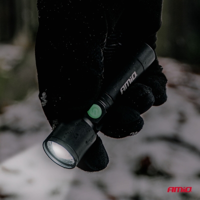 AMiO - LED kontrolná baterka 2xP50 1000mAh (BATT)