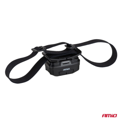 AMiO - Čelovka LED 2xXPG+10SMD 1800mAh SUPER BRIGHT (BATT)