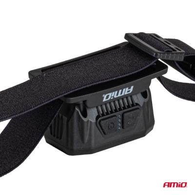 AMiO - Čelovka LED XPG+COB 1000mAh (BATT)
