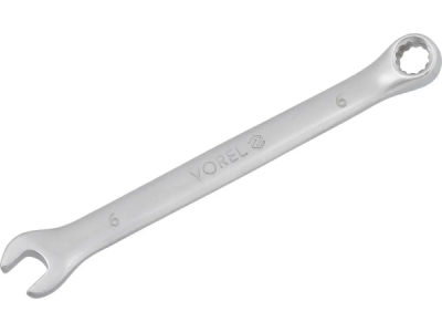 Vorel očkoplochý kľúč CrV 6 mm saténový povrch