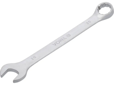 Vorel očkoplochý kľúč CrV 20 mm saténový povrch