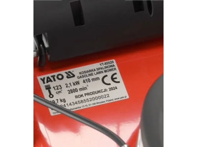 Yato - Benzínová kosačka na trávu 2.1kW