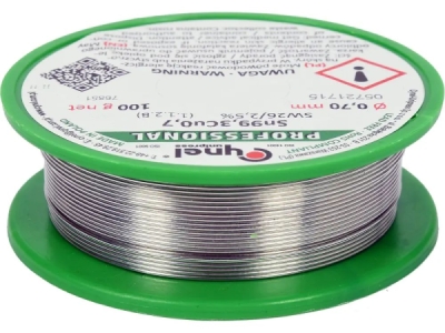 Vorel - Bezolovnaté spájkovacie spojivo cín Ø0.7mm 100g
