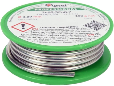Vorel - Bezolovnaté spájkovacie spojivo cín Ø3.0mm 100g