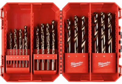 Milwaukee - Sada vrtákov do kovu HSS-Co RED COBALT Ø1.0-13.0mm 25ks
