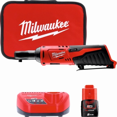 Milwaukee - Račna 12V 1/4" s AKU 2Ah