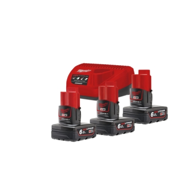 Milwaukee - Nabíjačka M12™ 12V AKU 3x6Ah