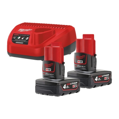 Milwaukee - Nabíjačka M12™ 12V AKU 2x4Ah