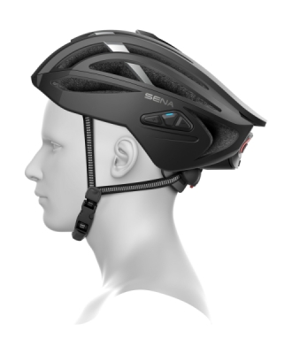 cyklo přilba s headsetem R2, SENA (matná černá, vel. L)