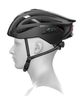 cyklo přilba s headsetem R2, SENA (matná černá, vel. M)