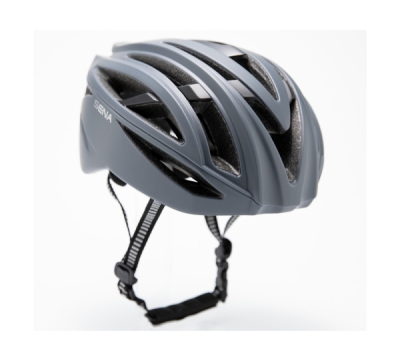 cyklo přilba s headsetem R2, SENA (matná šedá, vel. M)