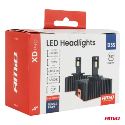 AMiO - LED žiarovky hlavného svietenia XD PRO D5S FULL CANBUS