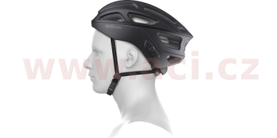 cyklo přilba s headsetem R1, SENA (černá, vel. L)