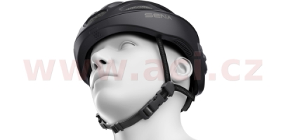 cyklo přilba s headsetem R1, SENA (černá, vel. L)