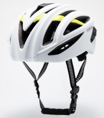 cyklo přilba s headsetem R2, SENA (matná bílá, vel. L)