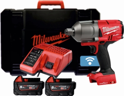 Milwaukee - Rázový uťahovák 18V 1627NM 3/4" s 2x AKU 5Ah