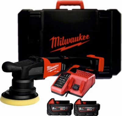 Milwaukee - Excentrická leštička so zdvihom 15mm 18V 2xAKU 5Ah