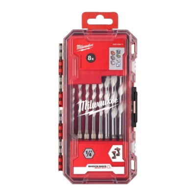 Milwaukee - Sada univerzálnych vrtákov HEX 1/4" 8ks