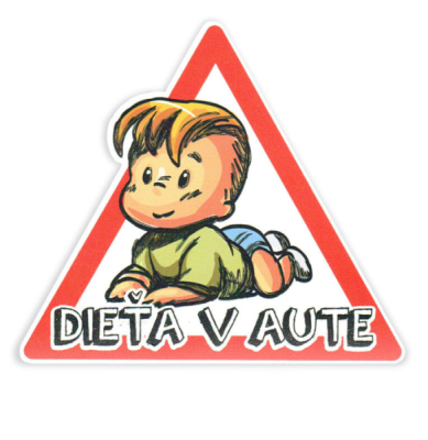 Magnetka Dieťa v aute - chlapec