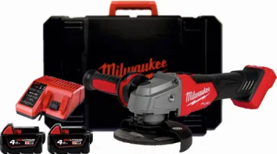 Milwaukee - Uhlová brúska Ø125mm 800W s 2xAKU 4.0Ah