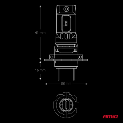 AMiO - LED žiarovky hlavného svietenia Séria F26 PRO LumiTec LIMITED +130% DUO FULL CANBUS H7 H18 12V 24V
