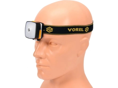Vorel nabíjateľná čelovka 3 W LED a 4 SMD LED