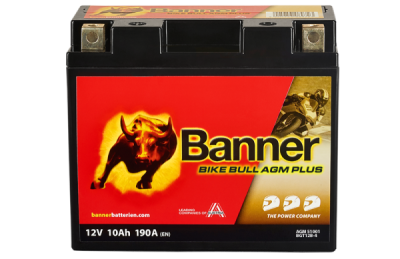 BANNER motobatéria 12V AGM PLUS 51001 10Ah 190A BGT12B-4