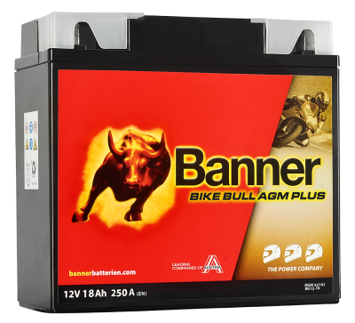 BANNER motobatéria 12V AGM PLUS 52101 18Ah 250A BG12-19 P+