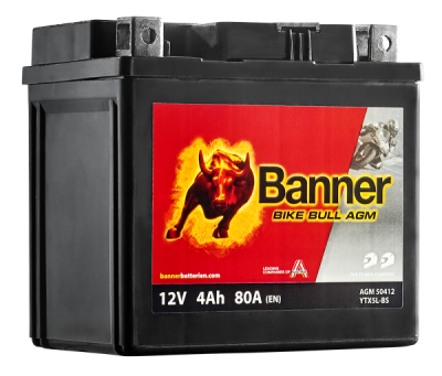 BANNER motobatéria 12V AGM 50412 4Ah 80A BTX5L-BS