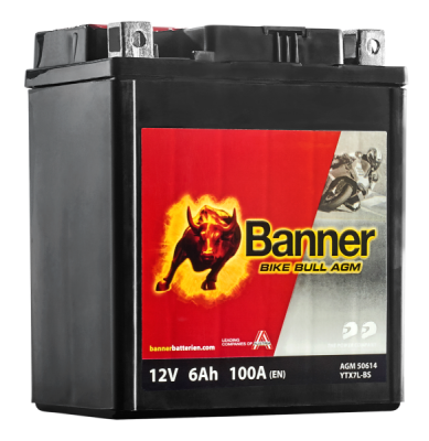 BANNER motobatéria 12V AGM 50614 6Ah 100A BTX7L-BS