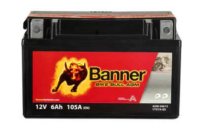 BANNER motobatéria 12V AGM 50615 6Ah 105A BTX7A-BS L+