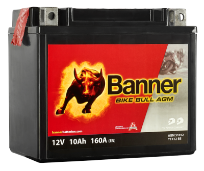 BANNER motobatéria 12V AGM 51012 10Ah 150A BTX12-BS