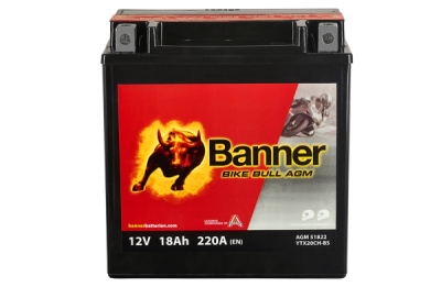 BANNER motobatéria 12V AGM 51822 18Ah 220A BTX20CH-BS Ľ+