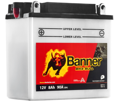 Banner - Olovená motobatéria 12V, 8Ah, 90A, Ľ+