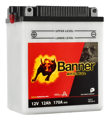 BANNER motobatéria 12V 51211 12Ah BB12A-A Ľ+