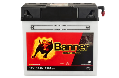 BANNER motobatéria 12V 51814 19Ah Europe, P+