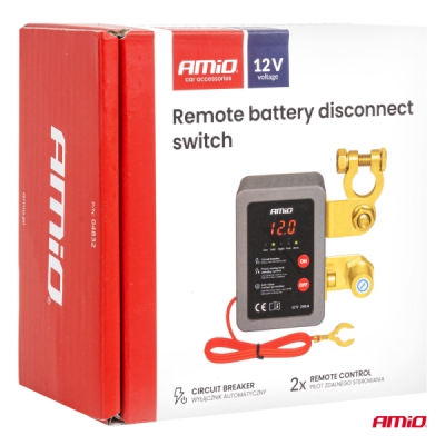 AMiO - Diaľkový automatický vypínač akumulátora 12V 240A (BATT)
