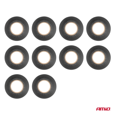 AMiO - Izolačná páska 10 ks 19mm x 20m x 0.13mm