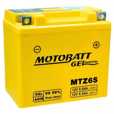 Motobatt - Motobatéria Gel 12V, 6Ah, 100A P+