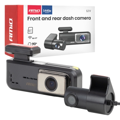 AMIO - Kamera do auta so zadnou kamerou 2K + 1K WLAN 512 GB WIFI Full HD