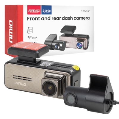 AMiO - Kamera do auta so zadnou kamerou 4K + 2K WLAN 512 GB WIFI UHD